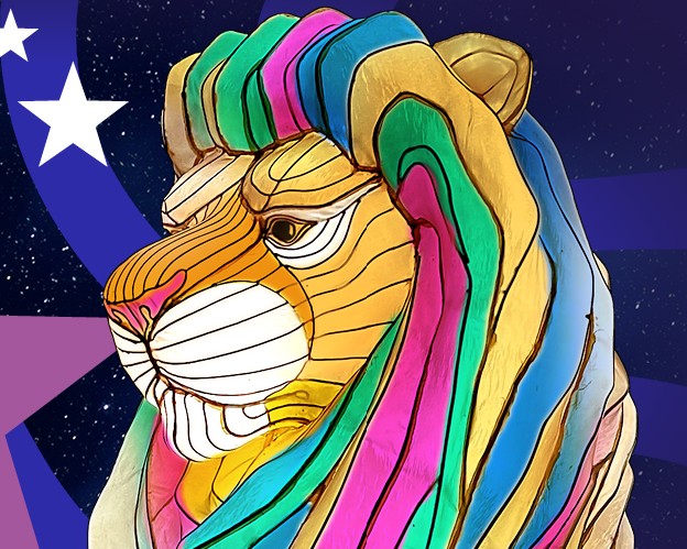 lion giant lanterns