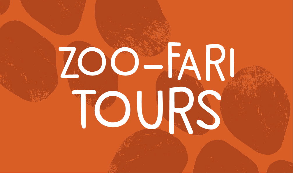 Zoo-fari Tours column card graphic. 