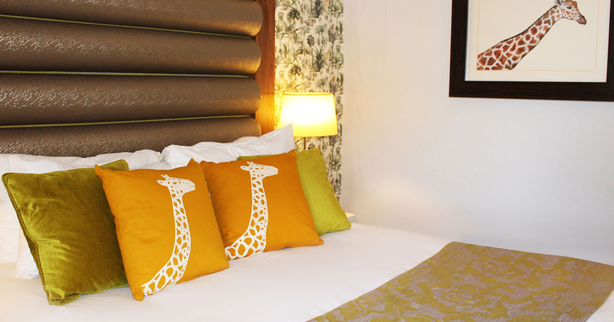 Hotel Indigo giraffe-themed room IMAGE: Hotel Indigo 2022