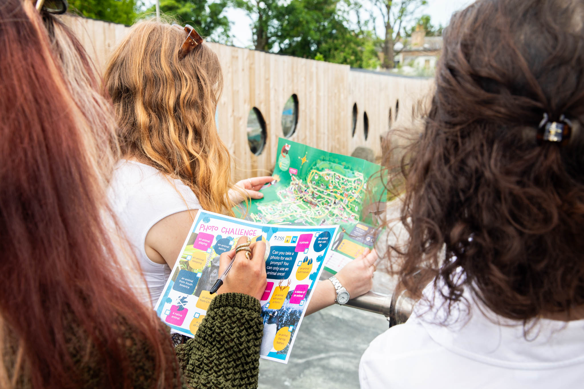 Visitors taking part in a team building activity at Edinburgh Zoo. IMAGE: Olivia Torley, May 2026