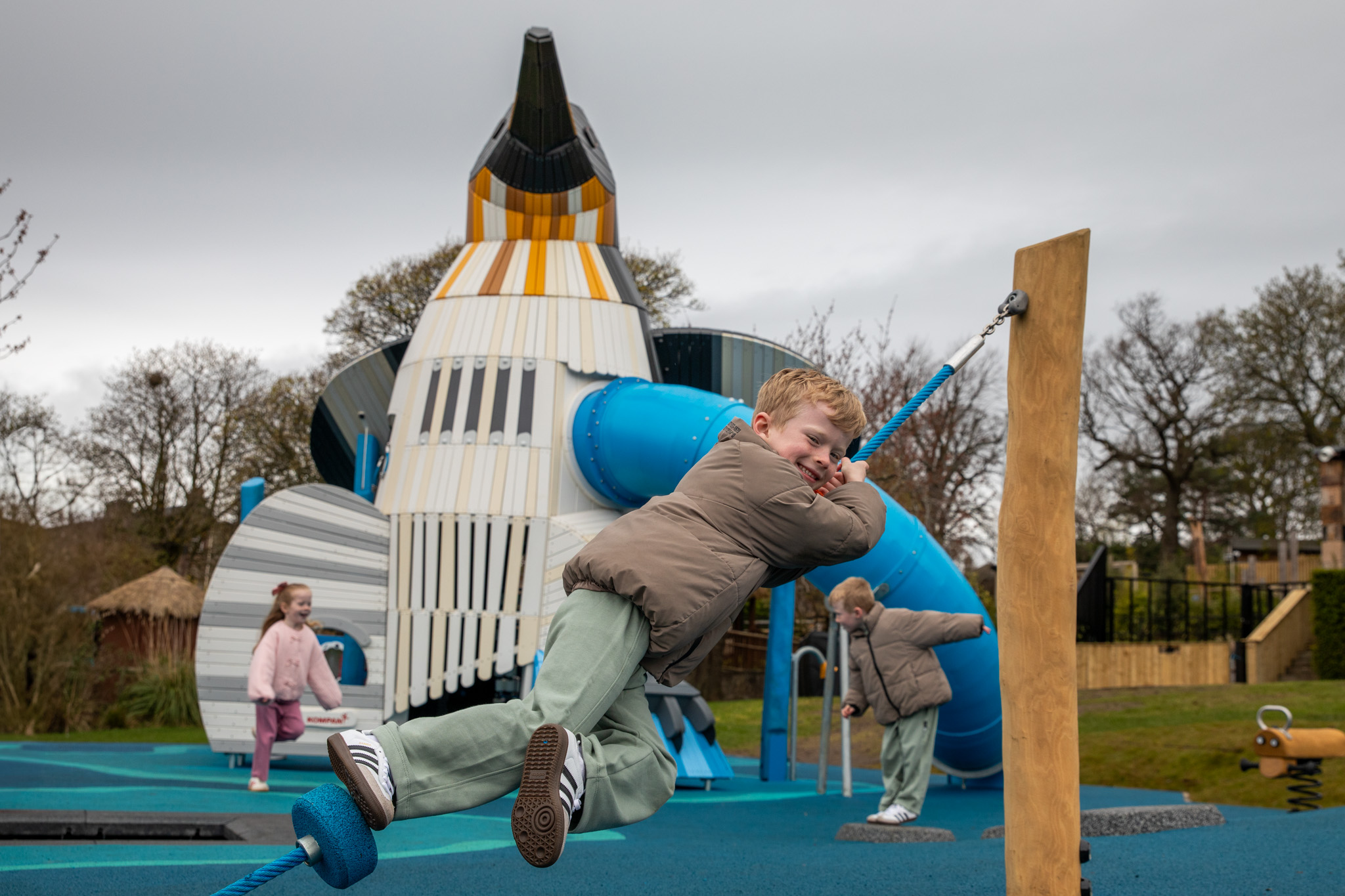 First children to sue the new penguin playpark at Edinburgh Zoo IMAGE 2025 Olivia Torley