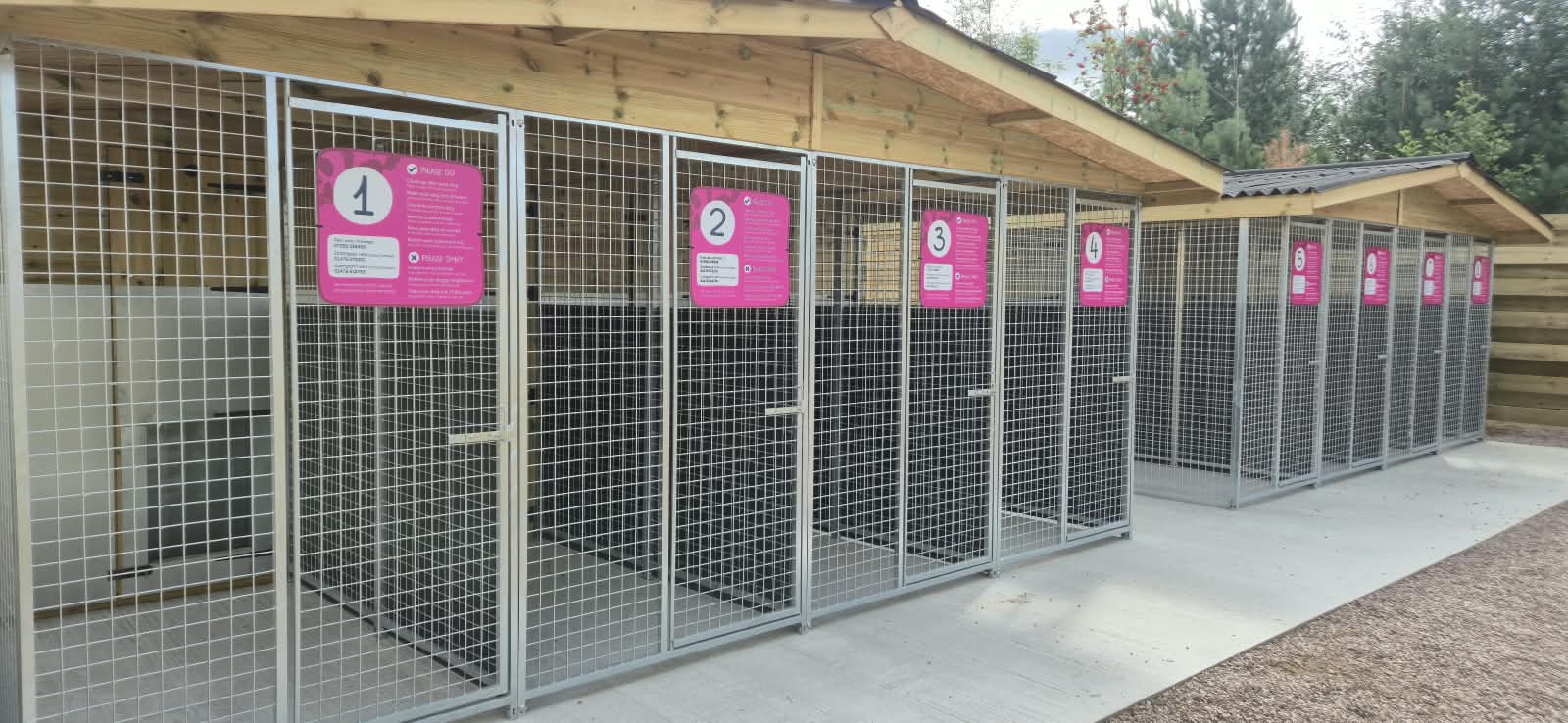 See the dog kennels at Highland Wildlife Park