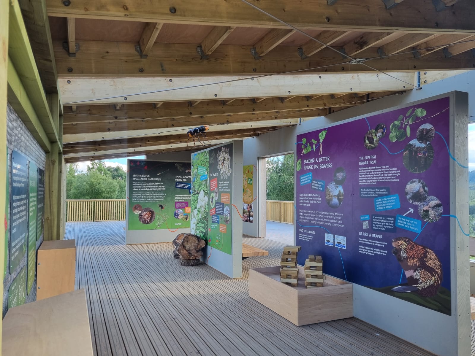 conservation den interior with interpretation signage on the walls IMAGE: RZSS 2024