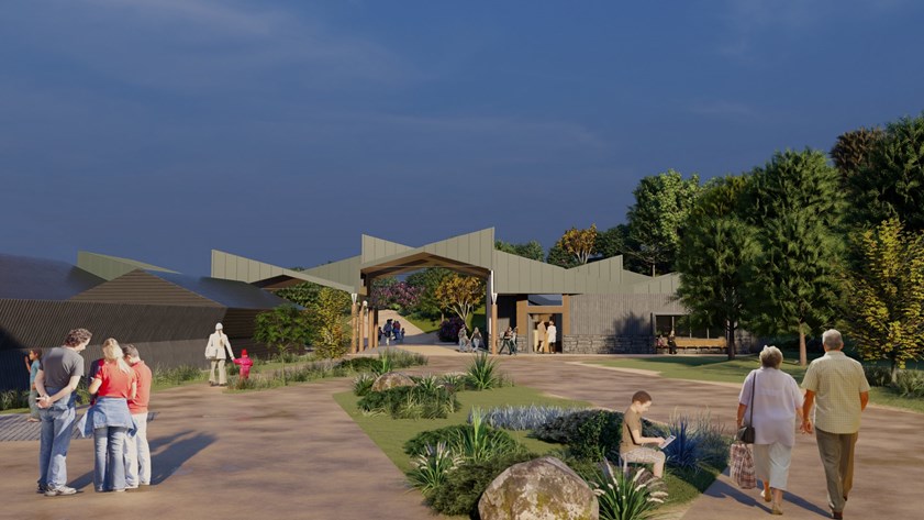 Computer generated impression of what Scotland's wildlife discovery centre might look like
