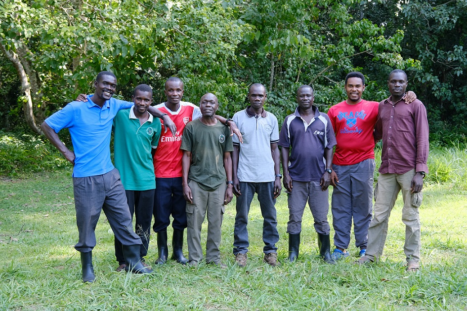 BCFS primatologists IMAGE: Walter Akankwasa