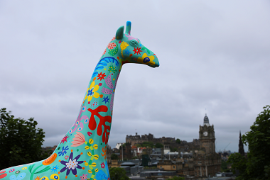 Giraffe About Town sculpture IMAGE: Laura Moore 2022