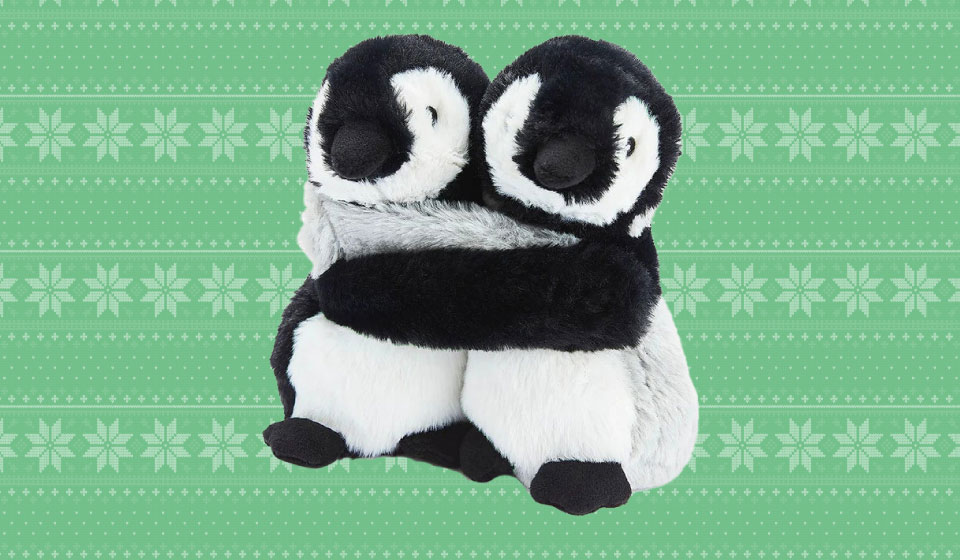 Penguin plush with background IMAGE: Gillian Roberts 2024