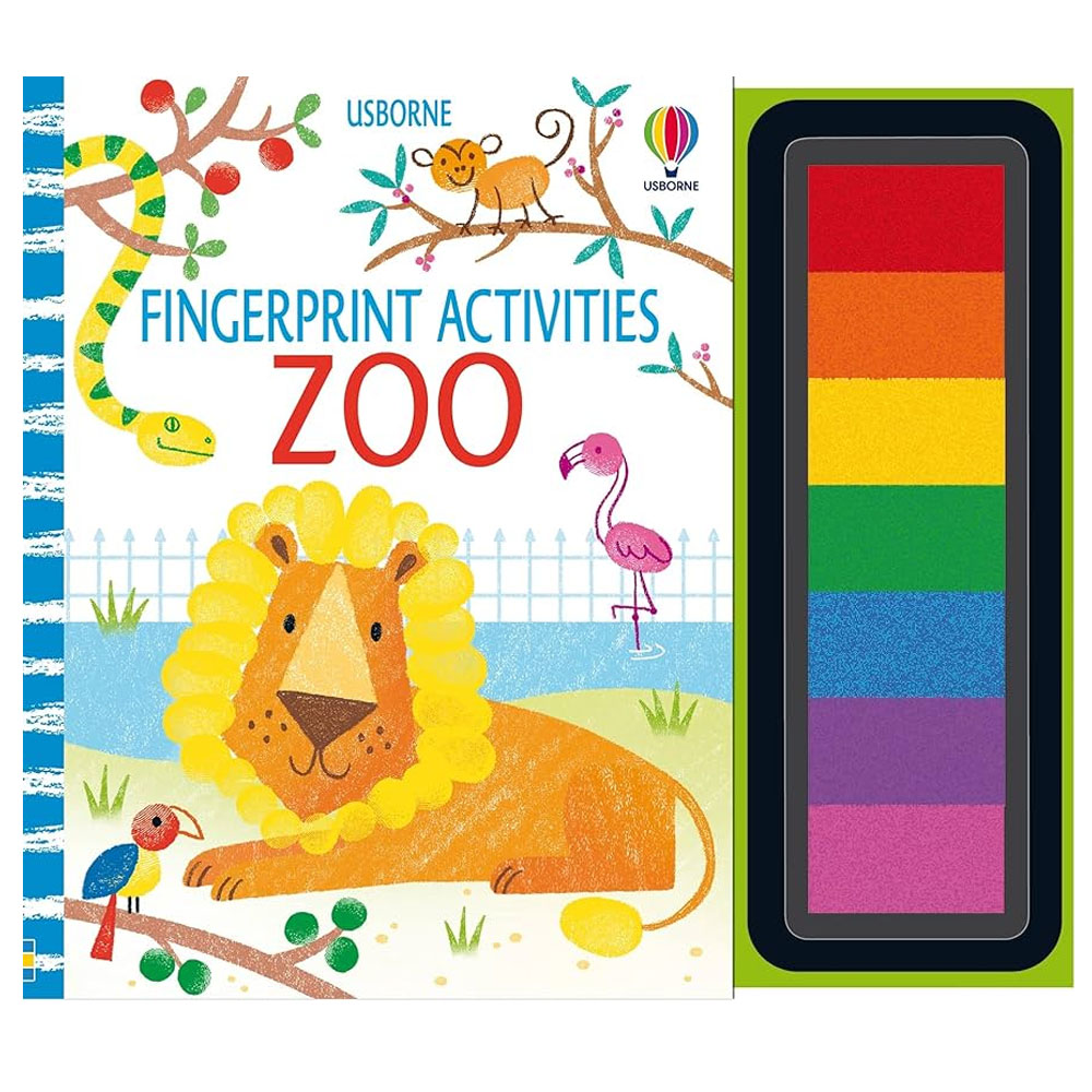 zoo fingerprint activities book with paint IMAGE: Retail 2024