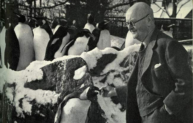 RZSS founder Thomas Gillespie, pictured at Edinburgh Zoo in 1959 IMAGE: Unknown